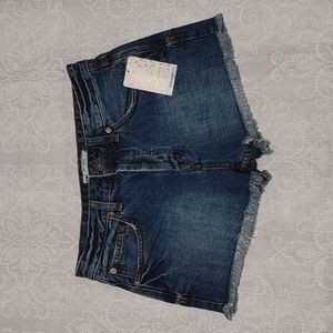 Free People denim shorts